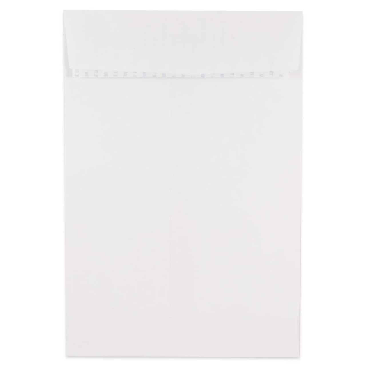 JAM Paper 6" x 9" White Open End Catalog Peel & Seal Closure Envelopes